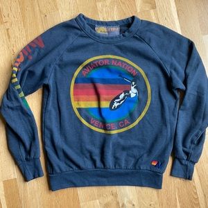 AVIATOR NATION - Crewneck Sweatshirt - Charcoal - XS